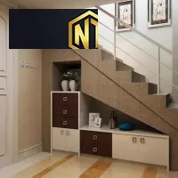 Xưởng Nội Thất Ngọc Thịnh Long Thành - Tủ gầm cầu thang là đồ nội thất được thiết kế hoàn hảo giúp tận dụng được tối đa diện tích